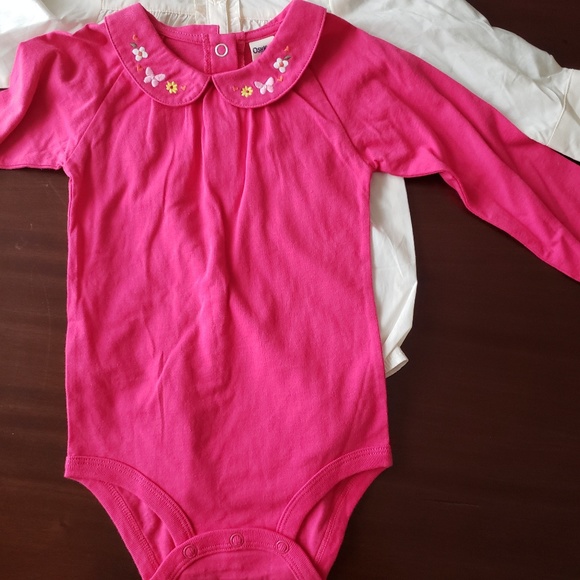 6 Oshkosh B'gosh long sleeve bodysuits - Picture 6 of 7